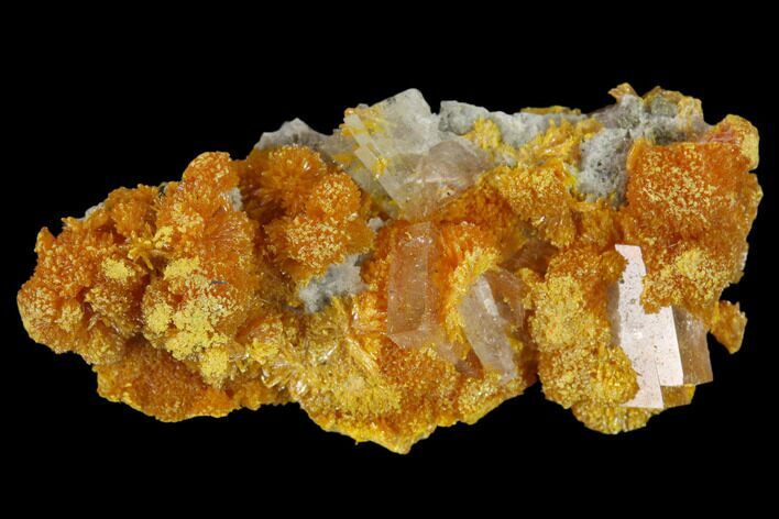 Orpiment with Barite Crystals - Peru #133102
